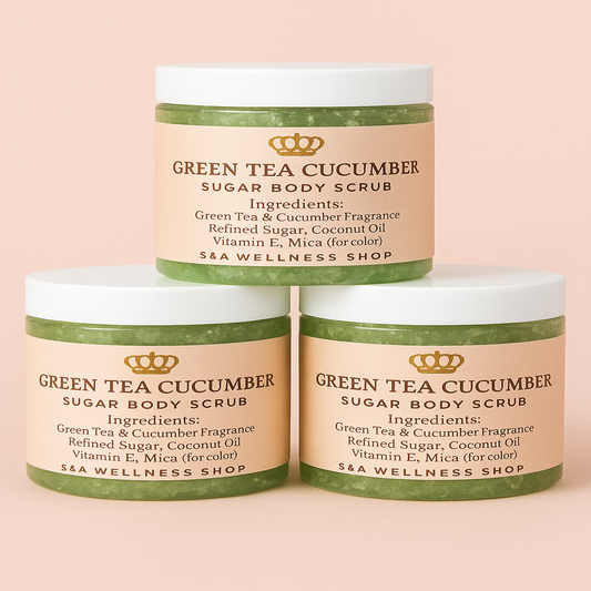 Green Tea Cucumber Sugar Body Scrub